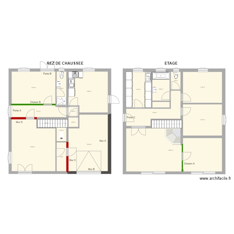 Maison Royan V2 macon. Plan de 0 pièce et 0 m2