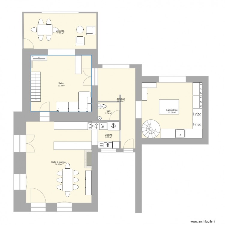 Maison Marsac RDC. Plan de 0 pièce et 0 m2