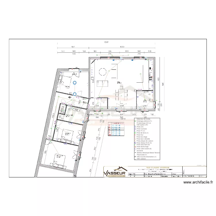 DULOT DARQUES. Plan de 