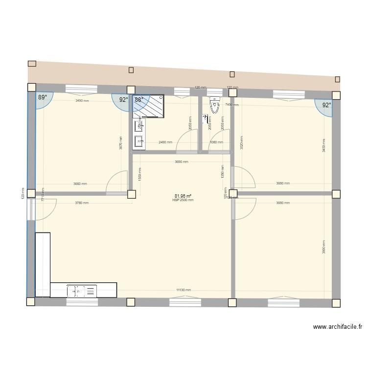 Appart Hafid. Plan de 0 pièce et 0 m2