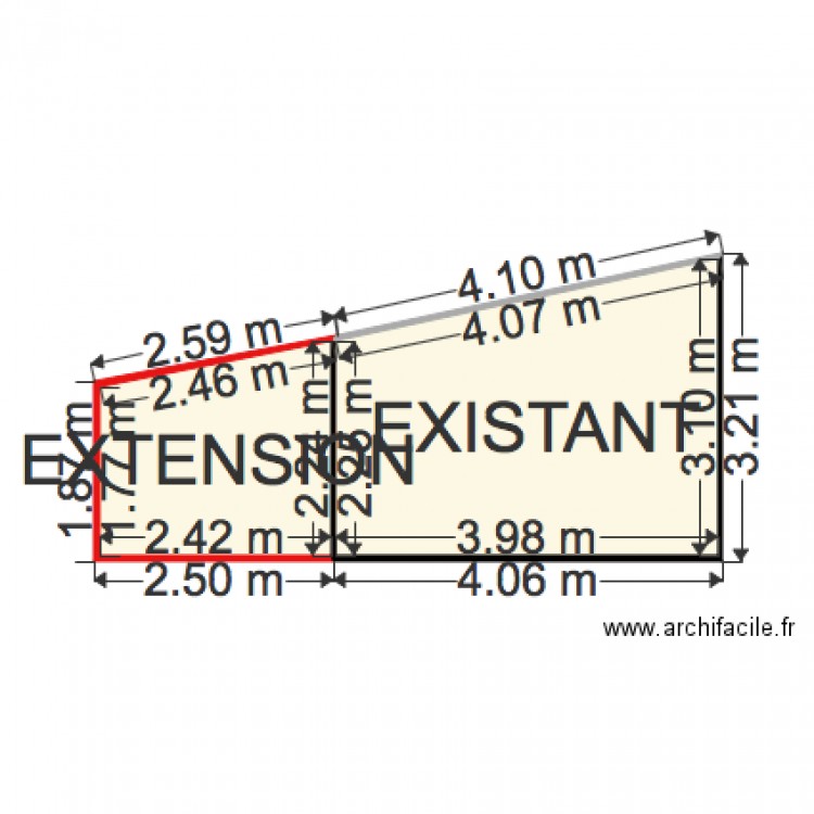 FACADE SUD. Plan de 0 pièce et 0 m2