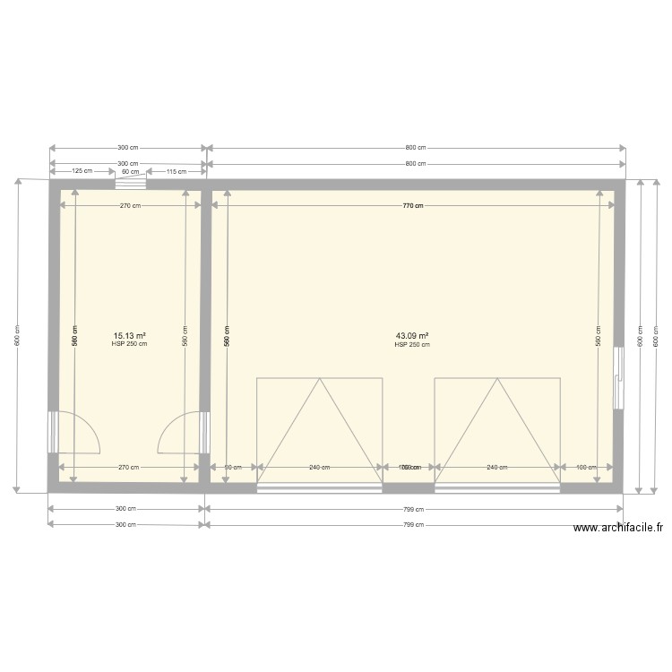 garage. Plan de 0 pièce et 0 m2