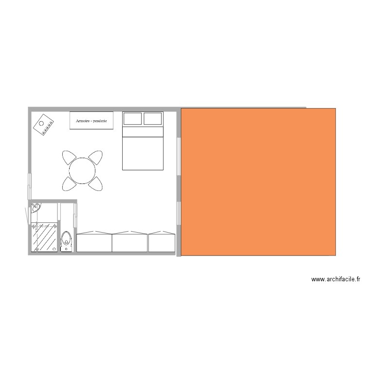 hangar studio. Plan de 0 pièce et 0 m2