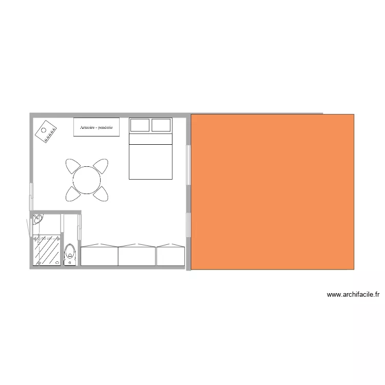 hangar studio. Plan de hangar studio. Plan de