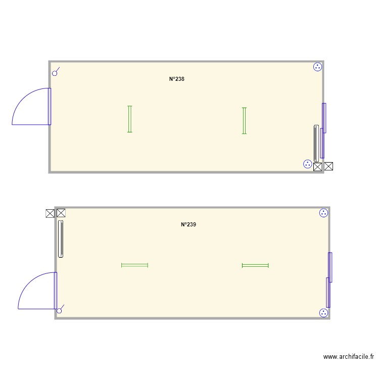 Module 238 et 239. Plan de 0 pièce et 0 m2