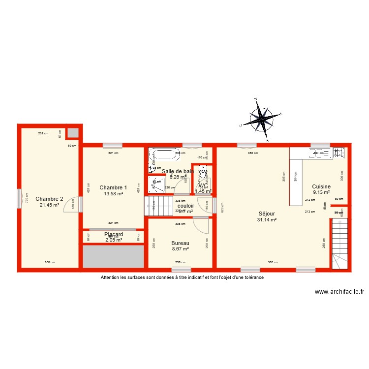 BI 5508 côté. Plan de 0 pièce et 0 m2