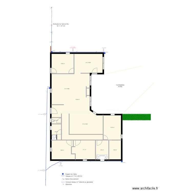 DRACY LE FORT . Plan de 0 pièce et 0 m2