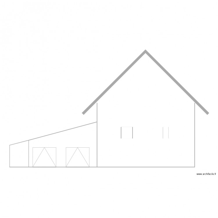 MAISON AVEC GARAGE. Plan de 0 pièce et 0 m2