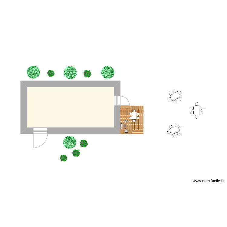 plan terrasse HAW. Plan de 