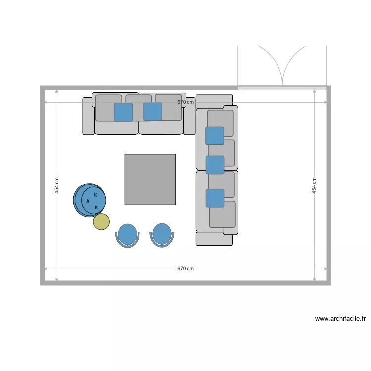 SALON 2. Plan de 