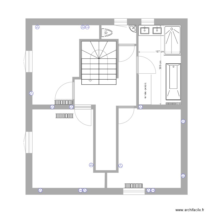 DSFA 1er etage. Plan de 0 pièce et 0 m2