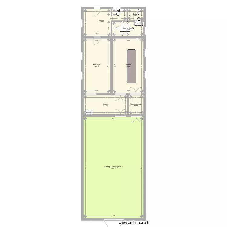 NewMiellerie. Plan de 