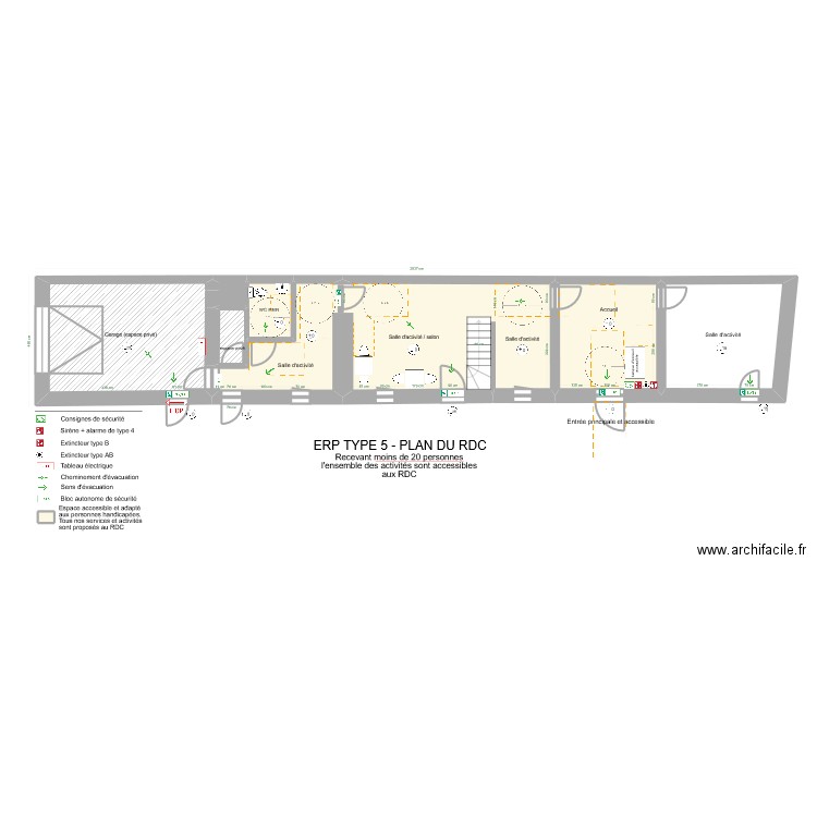 Manoir-LDH-RDC-PMR-fin. Plan de 9 pièces et 101 m2