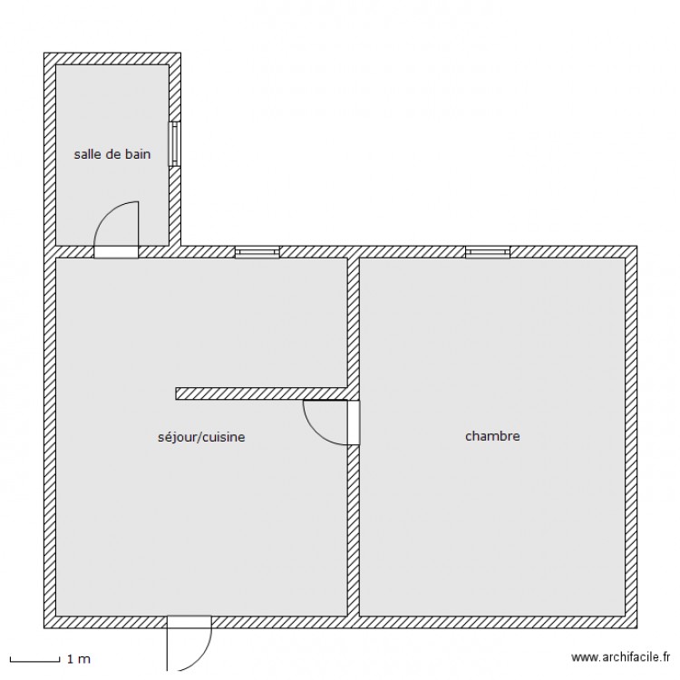 andre 1er f1. Plan de 0 pièce et 0 m2