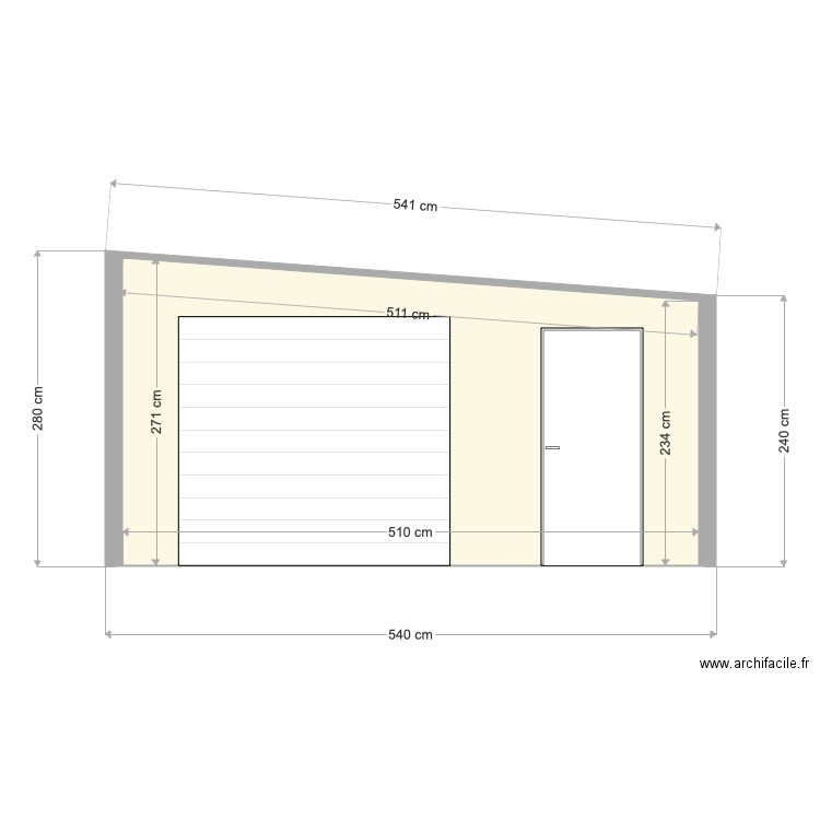 20190326 Projet AUDEGOND Façade arrière. Plan de 0 pièce et 0 m2