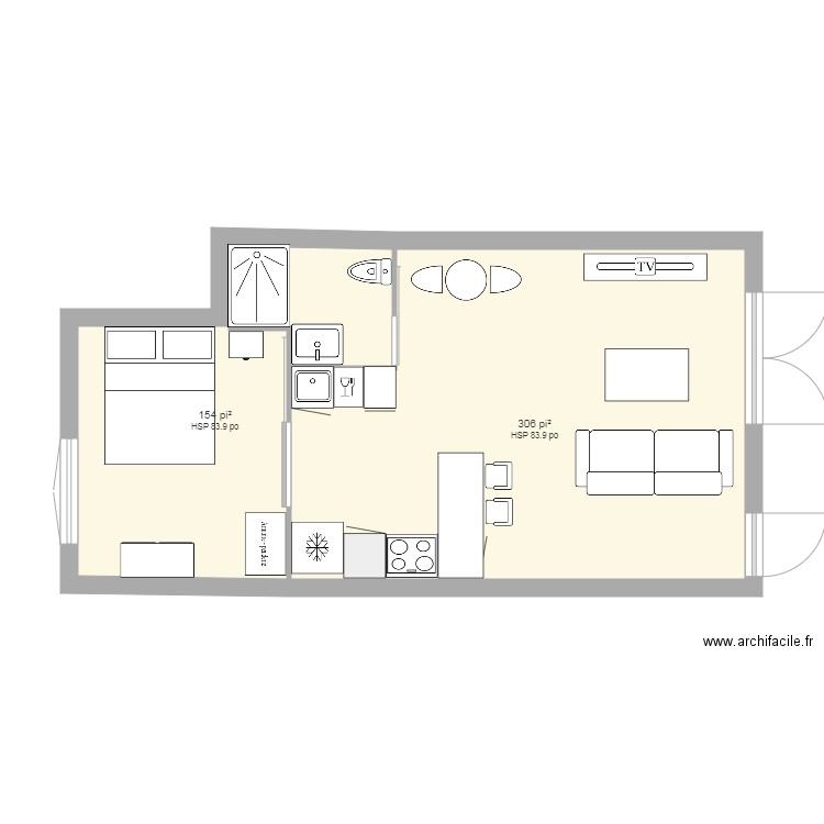 loft 1. Plan de 0 pièce et 0 m2