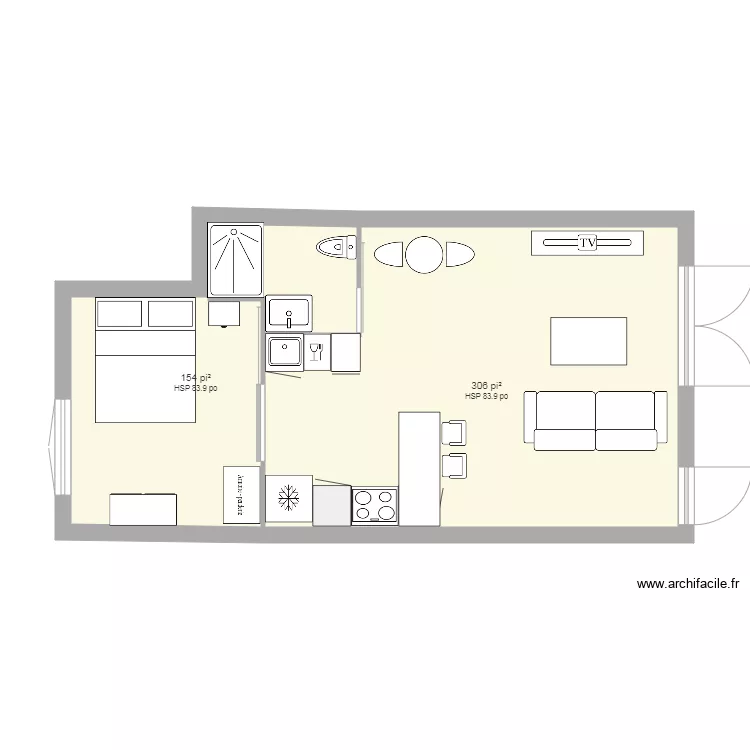 loft 1. Plan de 