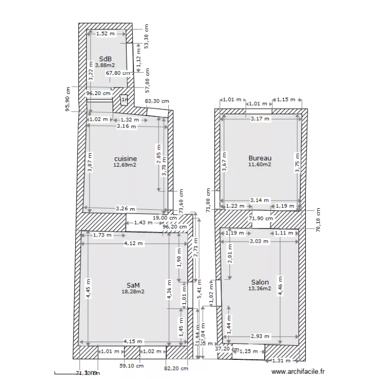 RdC_placo_13. Plan de RdC_placo_13. Plan de