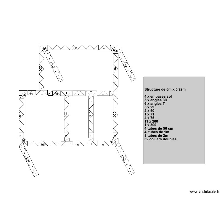 Truss UER V3. Plan de 0 pièce et 0 m2