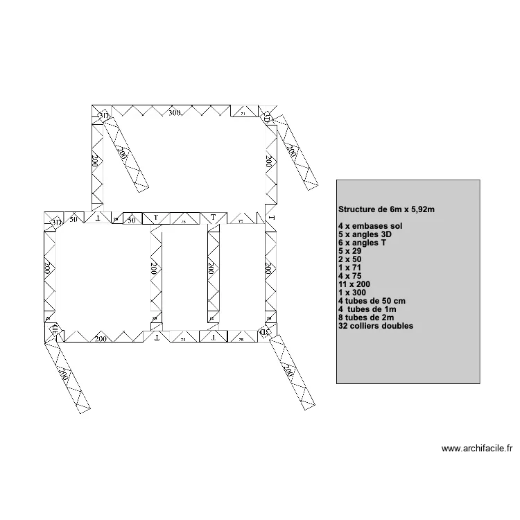 Truss UER V3. Plan de 