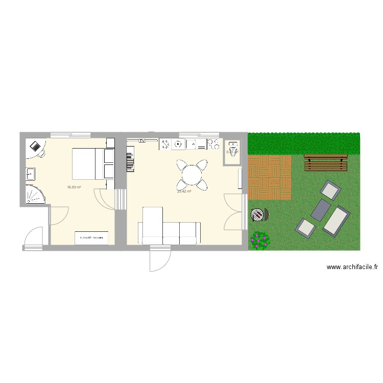 plan appartement 41 m2
