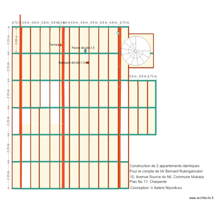 toiture3. Plan de 0 pièce et 0 m2