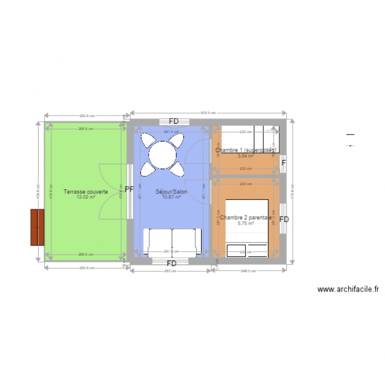 Atalante Tradition 20m2. Plan de 0 pièce et 0 m2