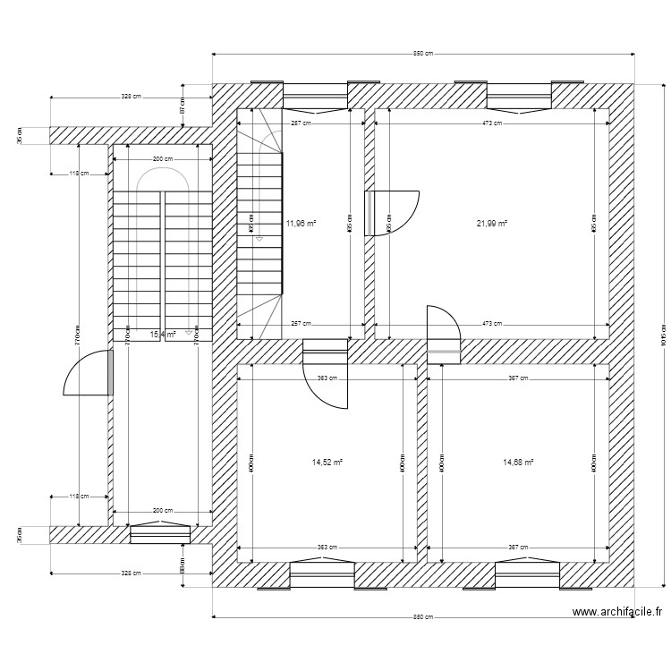 SAINT LAURENT ETAGE 1. Plan de 0 pièce et 0 m2