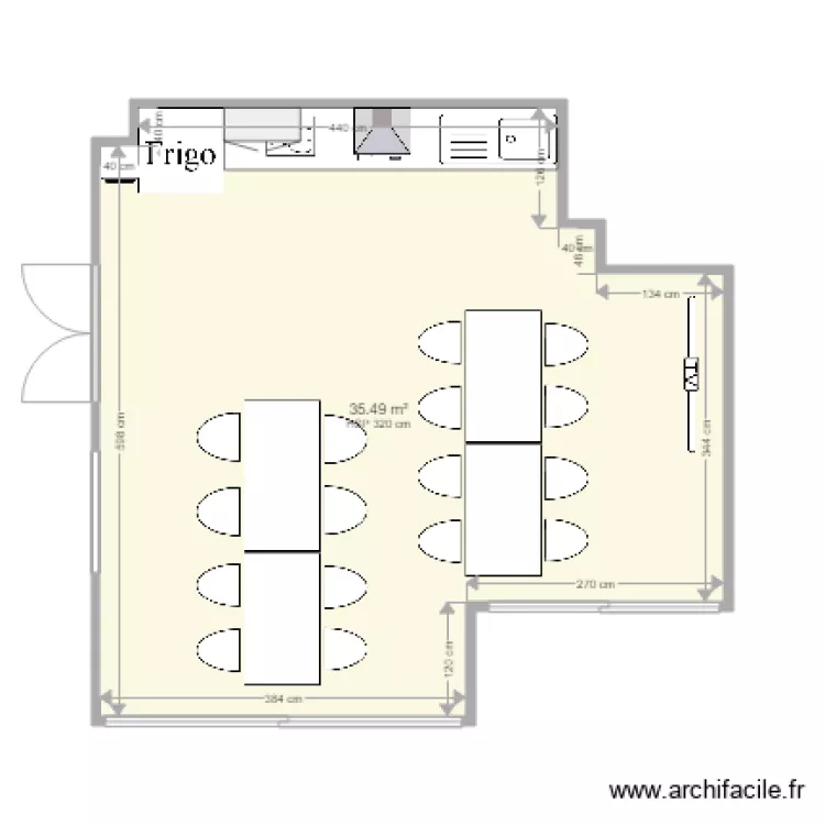 SALLE ANIMATION KERNATOUS. Plan de SALLE ANIMATION KERNATOUS. Plan de