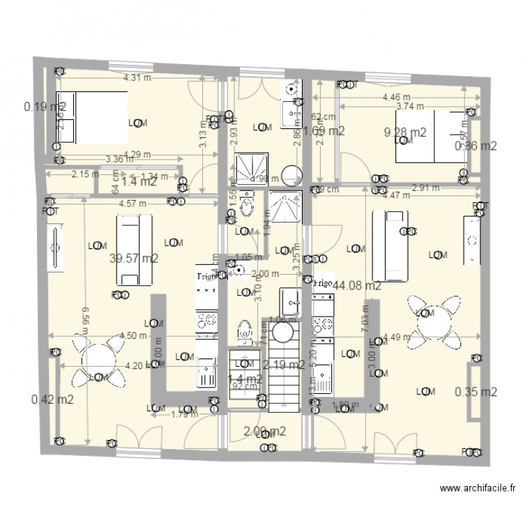 montjovis 1er v2. Plan de 0 pièce et 0 m2