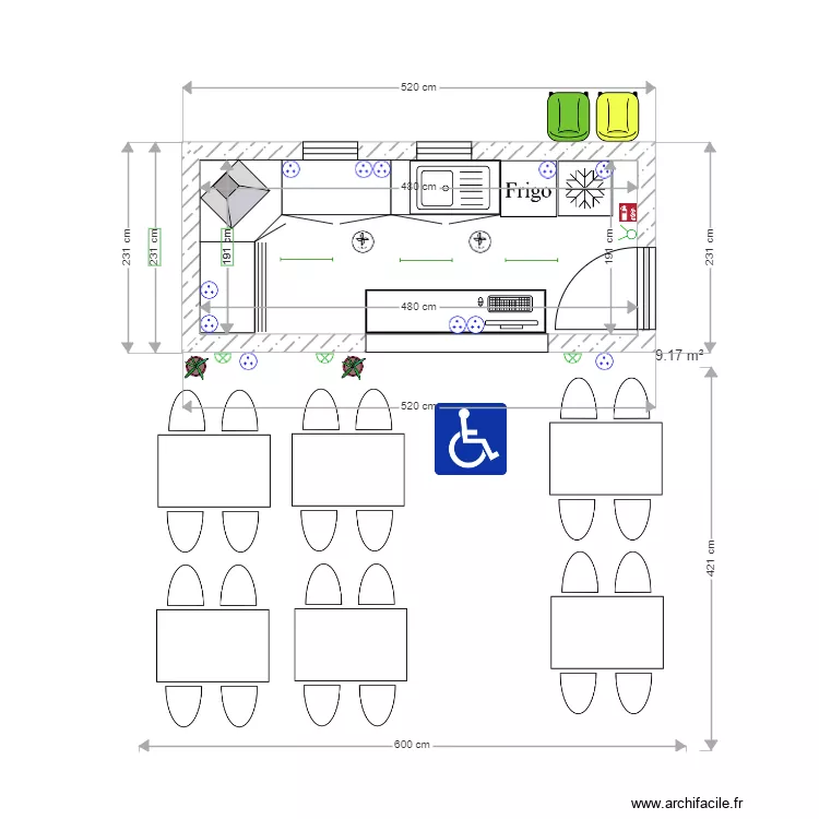 PLAN PIZZERIA FAB. Plan de 