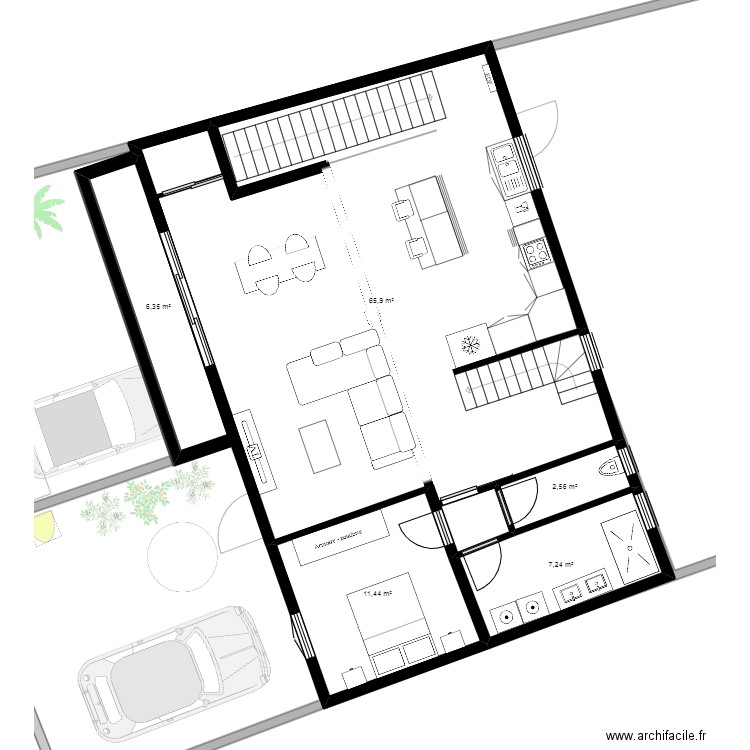 projet_ts. Plan de 13 pièces et 341 m2