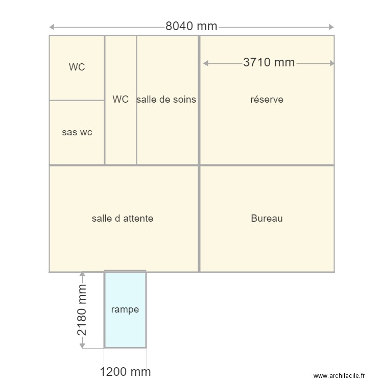 vétérinaire . Plan de 0 pièce et 0 m2