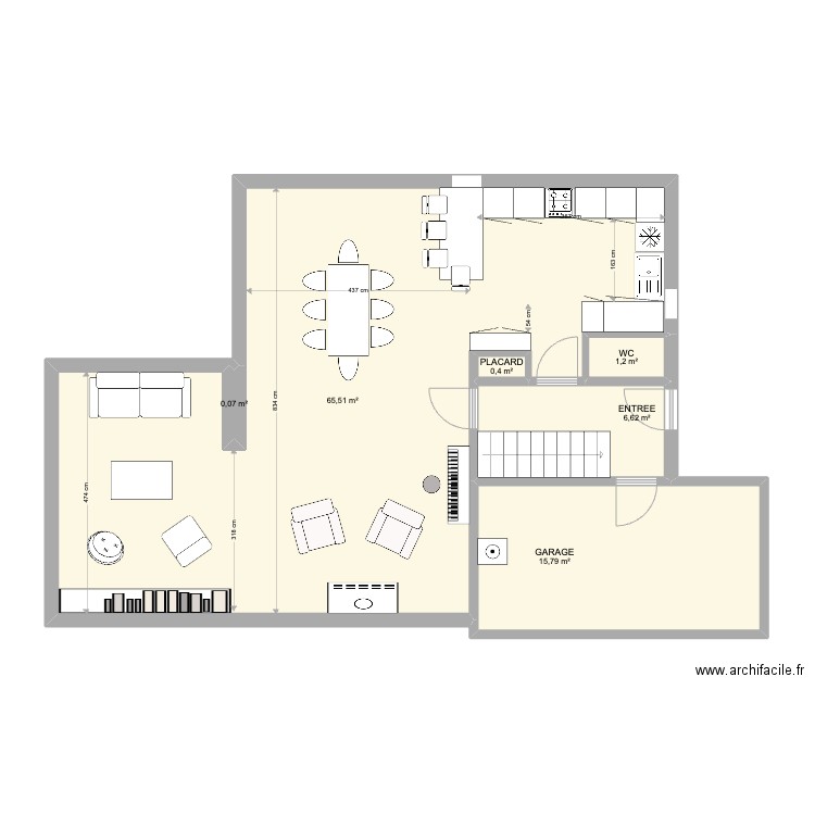 10 Bethouard - VICTOIRE - ESSAI CUISINE. Plan de 15 pièces et 146 m2