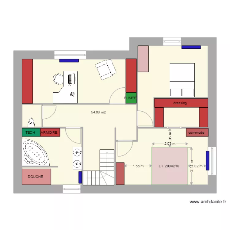 OLIVE 1 ETAGE. Plan de OLIVE 1 ETAGE. Plan de