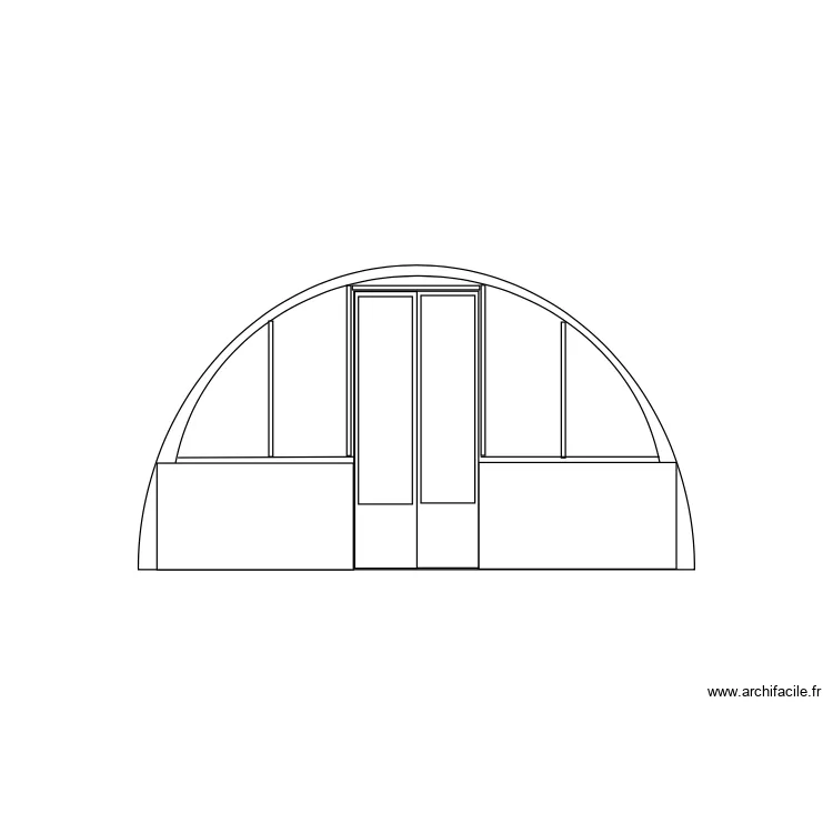 verri&egrave;re fournil. Plan de 