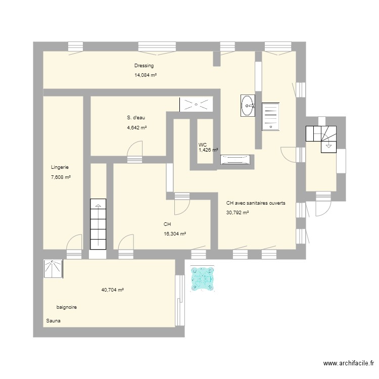 Rez de Jardin HIRSON. Plan de 0 pièce et 0 m2