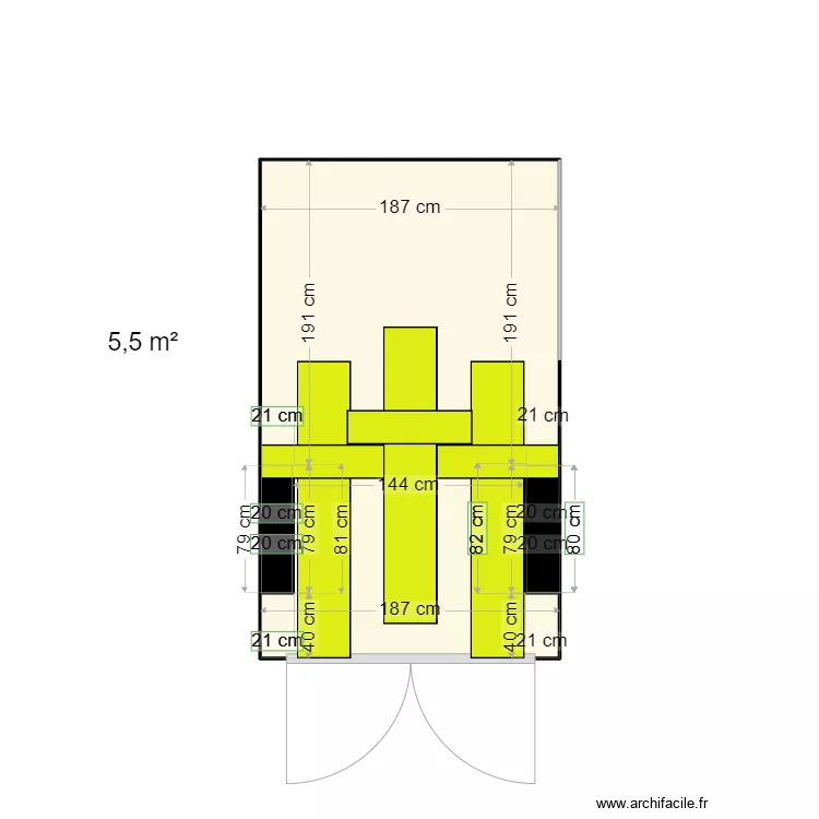 Plancher camionnette. Plan de 
