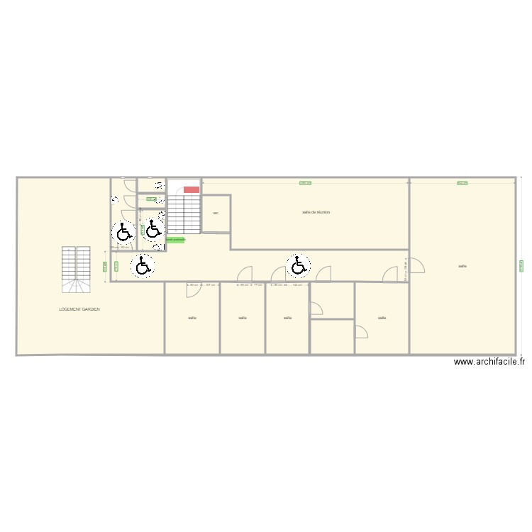 COURSAUDIERE 1 er ETAGE. Plan de 0 pièce et 0 m2