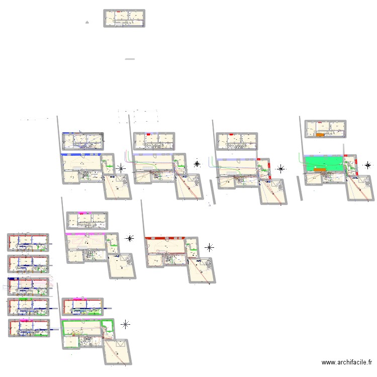 Maison Montreverd ETG 01. Plan de 190 pièces et 1983 m2