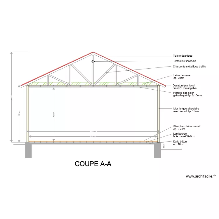 SALLE ESCRIME PLASSAC 16. Plan de SALLE ESCRIME PLASSAC 16. Plan de