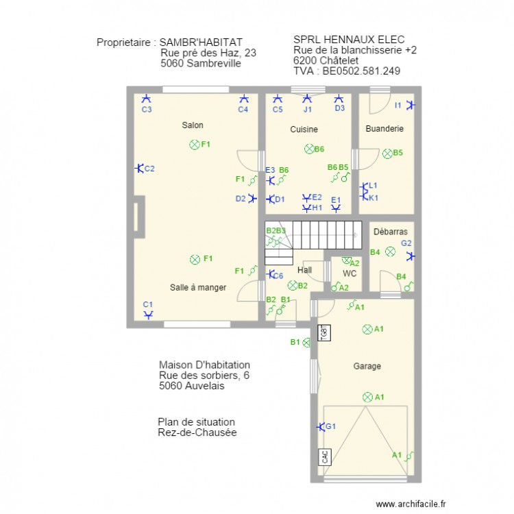 sorbiers 6 rez. Plan de 0 pièce et 0 m2