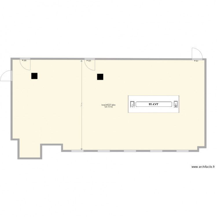 LOCAL 323 LABO. Plan de 0 pièce et 0 m2