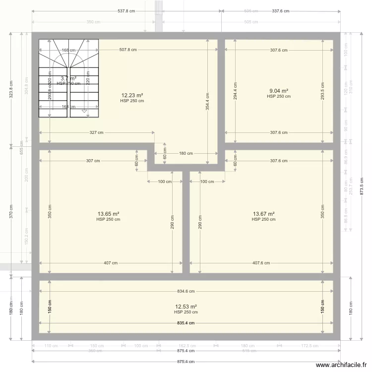 Maison Jojo. Plan de 