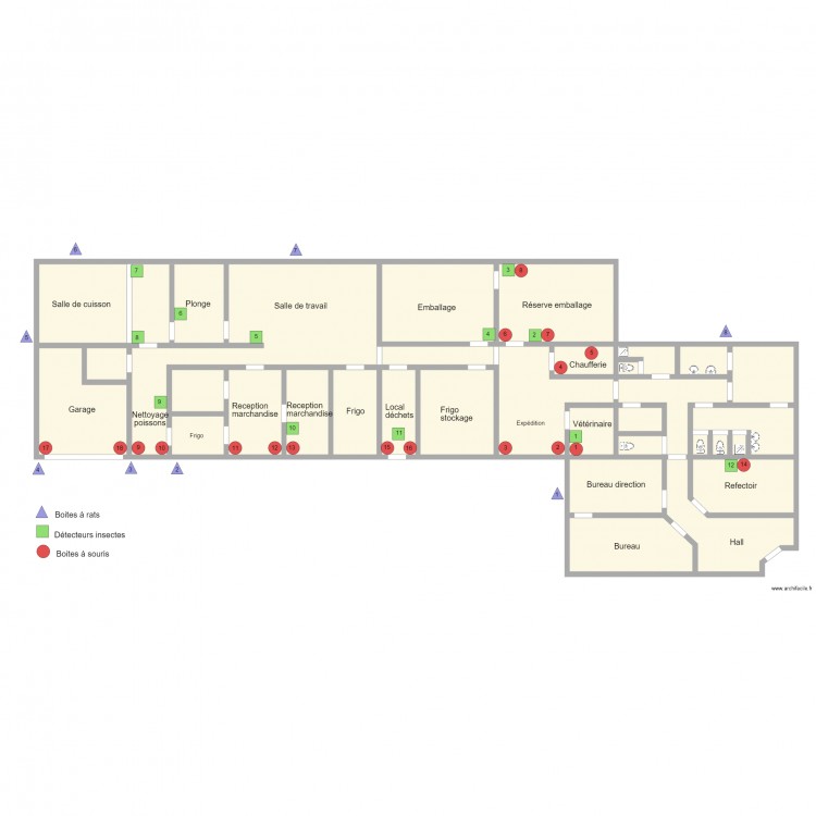 Les Délices du Centre. Plan de 0 pièce et 0 m2