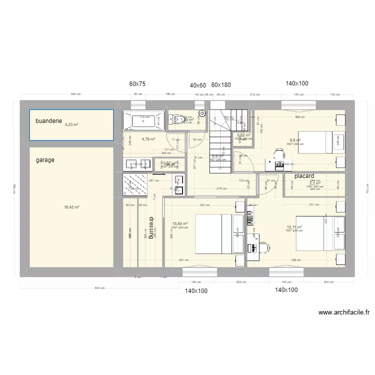 casa trets etage v6 final final. Plan de casa trets etage v6 final final. Plan de