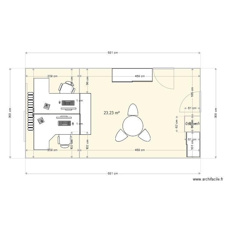 Bureau pharmacien SME Hyp 2. Plan de 0 pièce et 0 m2