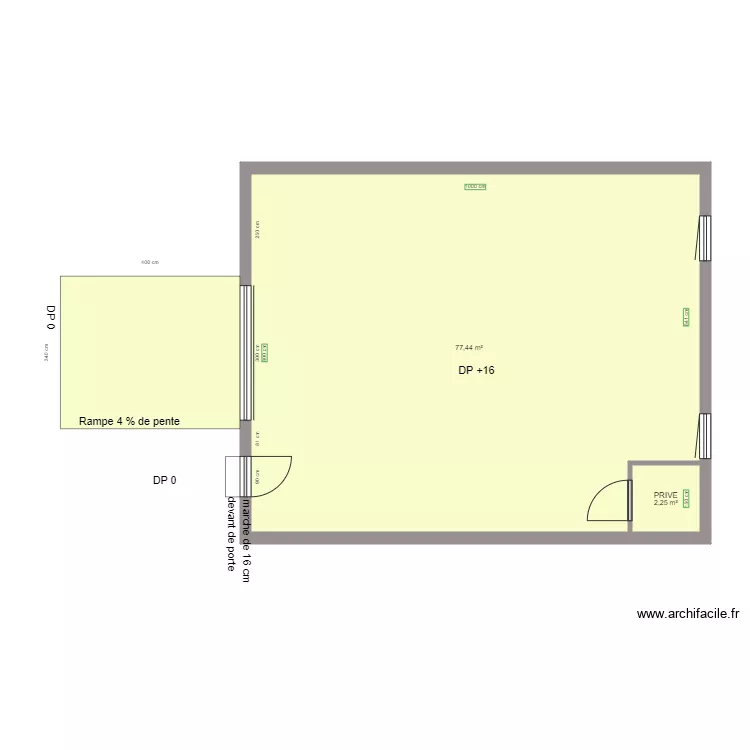 M KING GARAGE AVANT TRAVAUX. Plan de M KING GARAGE AVANT TRAVAUX. Plan de