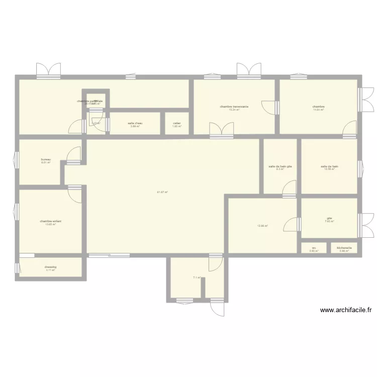 maison le courtois. Plan de 