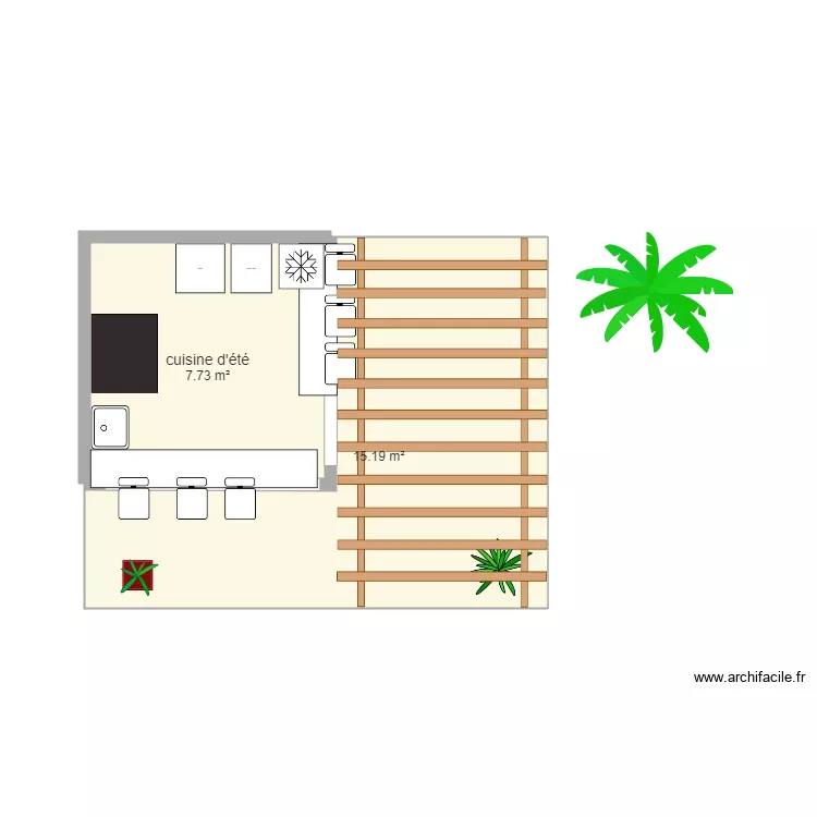 CUISINE ETE. Plan de 